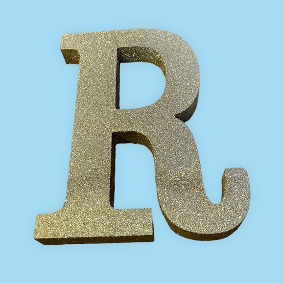 Hobby Lobby Accents Hobby Lobby Gold Glitter Wooden Letter Decor R